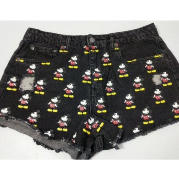womens disney denim shorts